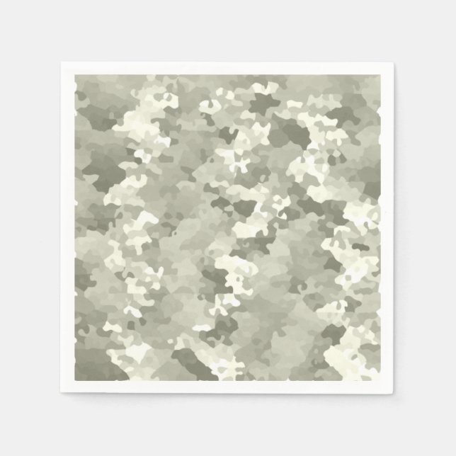 Graue Tarnmuster Serviette (Vorderseite)