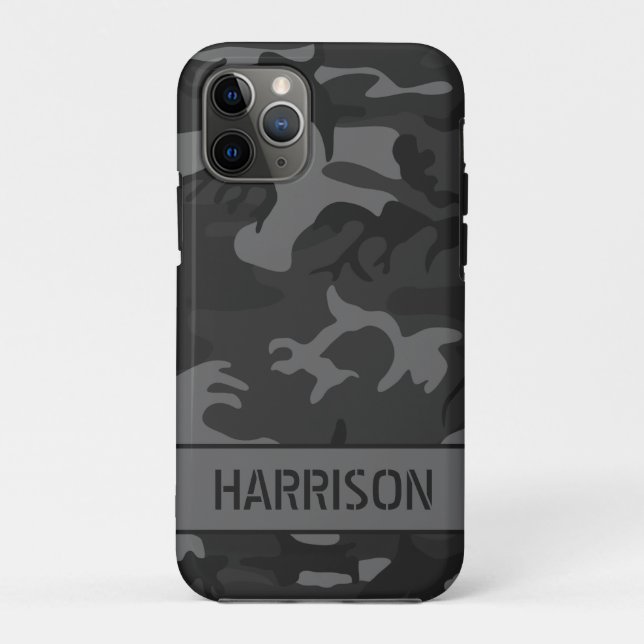 Graue Tarnung Case-Mate iPhone Hülle (Rückseite)