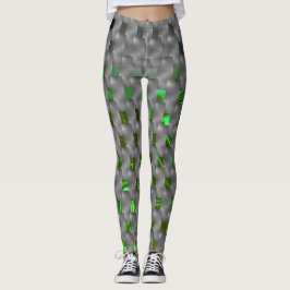 Graue Teller, rechteckige Formen Leggings
