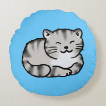 graue Tigerkatze des niedlichen flaumigen Tabby