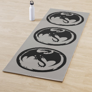 Graue Trainingsmatte Yogamatte