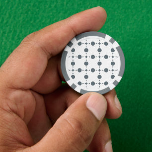 Graue Tupfen, Tupfenmuster, Punkte, Gepunktet Pokerchips