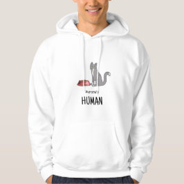 Graue Tuxedo-Katzen-Sweatshirt Hoodie