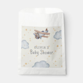 Graue und beige Wasserfarbendusche Geschenktütchen