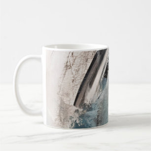 Graue und blaue abstrakte Kunstmalerei.abstract,ar Kaffeetasse