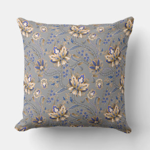 Graue und blaue moderne Eleganz Kissen