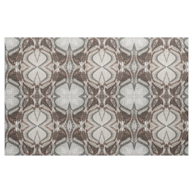 Graue und braune Abstrakte Kunst Stoff (Fat Quarter (45,7 x 55,9 cm))