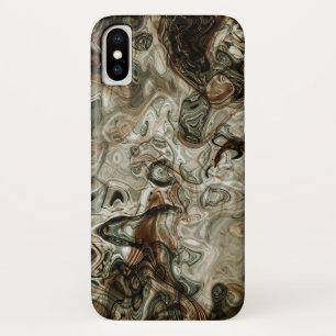 Graue und braune Marmorbäume Case-Mate iPhone Hülle