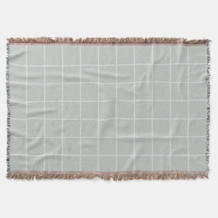 Graue und cremefarbene Quadrate Muster Decke