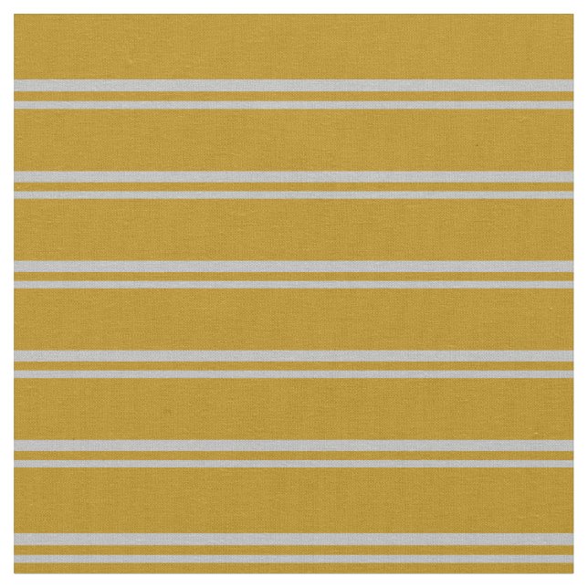 Graue und dunkle Goldenrod-Linien Stoff (Nahaufnahme)