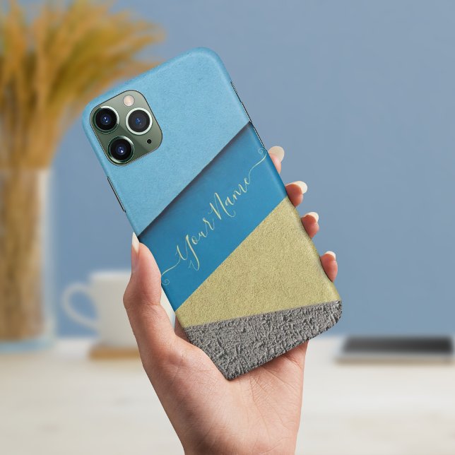 Graue und gelbe Gehäuse Case-Mate iPhone Hülle (Gray and yellow wall iphone cases)