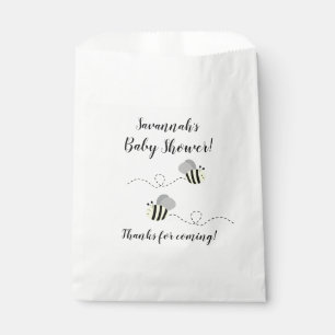 Graue und gelbe Hummel-Bienen-Bevorzugungs-Taschen Geschenktütchen