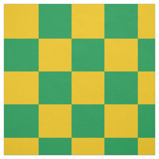 Graue und gelbe Schachbrettmuster Stoff (Muster)