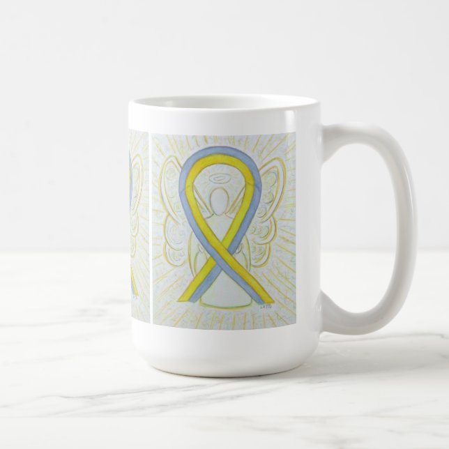 Graue und gelbe Tasse (Rechts)