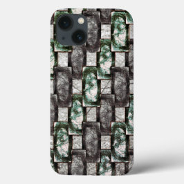 Graue und gepunktete rechteckige Stücke Case-Mate iPhone Hülle