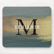 Graue und goldene Abstrakte Monogram für Männer
