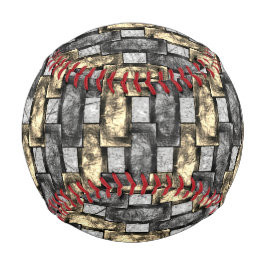 Graue und goldene Färbung, rechteckige Schnitzerei Baseball