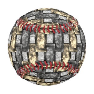 Graue und goldene Färbung, rechteckige Schnitzerei Baseball