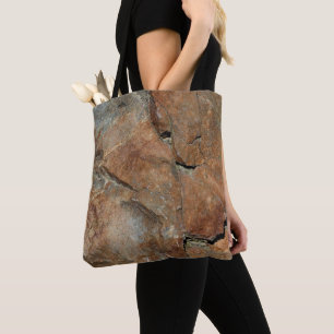 Graue und goldene Granitfelsen Tote Tasche