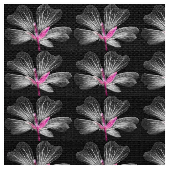 Graue und rosa Blume Stoff (Muster)