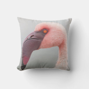 Graue und rosa Flamingo Außenkissen Kissen