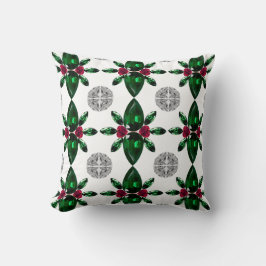 Graue und rote Graukissen Kissen