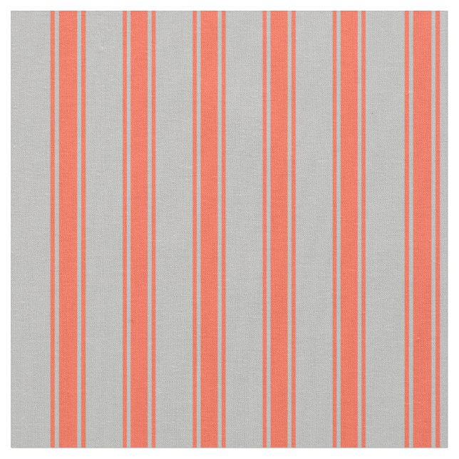 Graue und rote Streifen/Linienmuster Stoff (Nahaufnahme)
