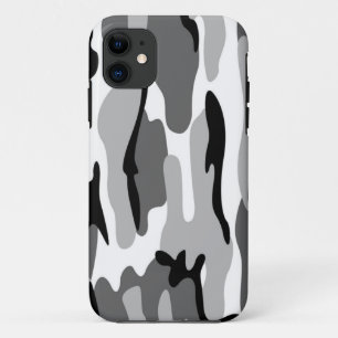Graue und schwarze Camouflage iPhone 5G Fall 11 Hülle