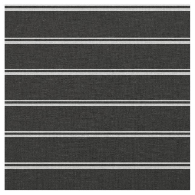Graue und schwarze farbige Linien Stoff (Nahaufnahme)