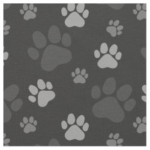 Graue und schwarze Katzenpflaster Druckmuster Stoff