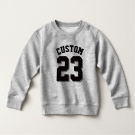 Graue und schwarze Kleinkind | Sports Jersey T-shirt