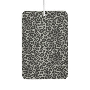Graue und schwarze Leopard Autolufterfrischer