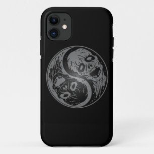 Graue und schwarze Yin Yang Zombies Case-Mate iPhone Hülle