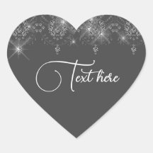 Graue und silberne Spitzen mit eleganter, glänzend