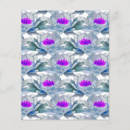 Graue und violette Blumenmuster