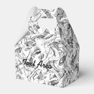Graue und weiße abstrakte Rauchparty-Geschenkbox Geschenkschachtel