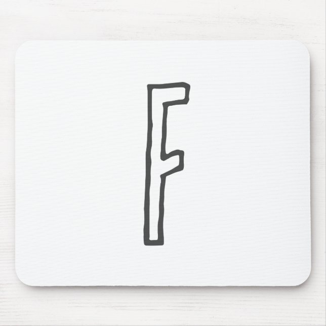 Graue und weiße Anfangsbuchstaben Mit Monogramm Sc Mousepad (Vorne)