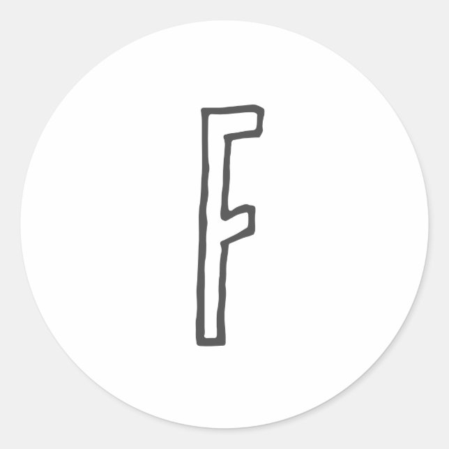 Graue und weiße Anfangsbuchstaben Mit Monogramm Sc Runder Aufkleber (Vorderseite)