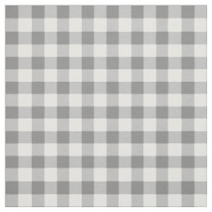 Graue und weiße Gingham-Karo-Muster Stoff