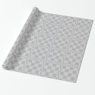Graue und weiße japanische Schrift Geschenkpapier