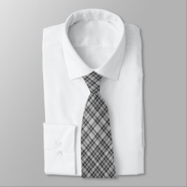 Graue und weiße Karierte Neck Tie Krawatte