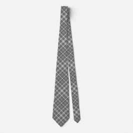 Graue und weiße Karierte Neck Tie Krawatte