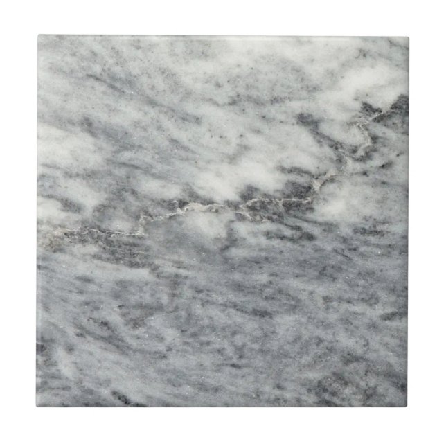 Graue und weiße Keramik Fliese (Vorderseite)