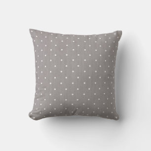 Graue und weiße Polka Dots Moderne Eleganz Kissen