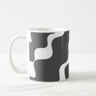 Graue und weiße Slangerwellen Kaffeetasse