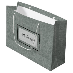 Graue und weiße Textur.  große Geschenktasche Geschenktüte