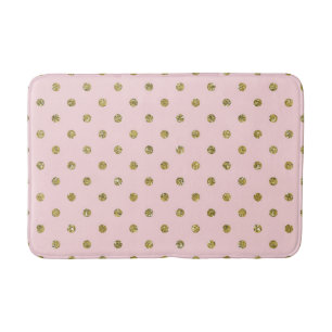 Graue und weiße Tupfen Minimalistisch Chic Klassis Badematte