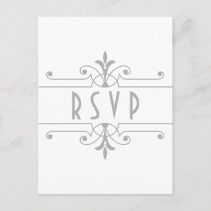 Graue v2 Extravagante Ornamentale UAWG Postkarte