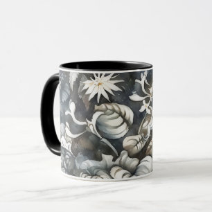 Graue Vintage Blumenvase Kunst Tasse
