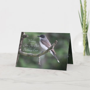 Graue Vogelfotografie Karte